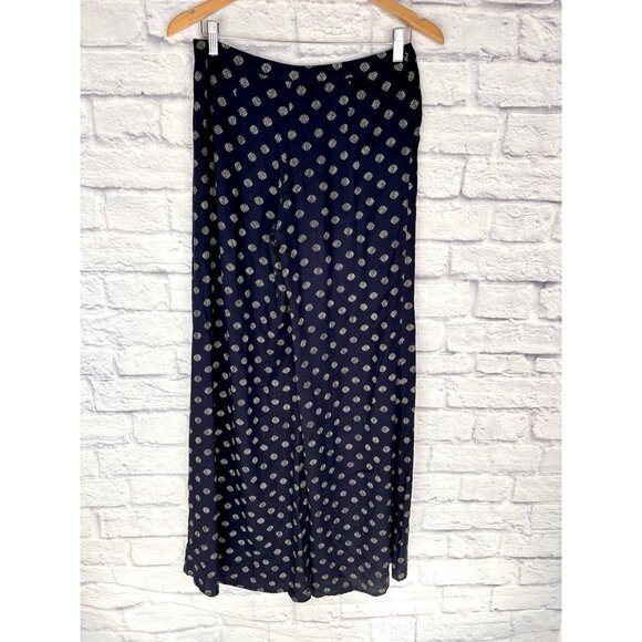 CARTONNIER ANTHROPOLOGIE Women's Navy Circle Print Wide Leg Dress Pants Size 4 - Picture 6 of 6